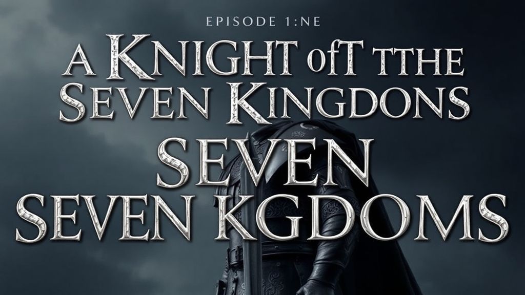 《七王国的骑士：雇佣骑士》首集解析：高个邓肯与蛋蛋的冒险启程